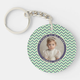 Minimalistic Birthday Gift Ideas Stripe Pattern Sleutelhanger