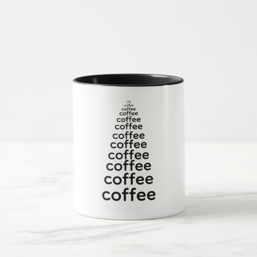 Minimalistic Black Coffee Tree Mug (Centre)