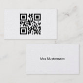 Minimalistic business card, platinum visitekaartje (Voorkant / Achterkant)