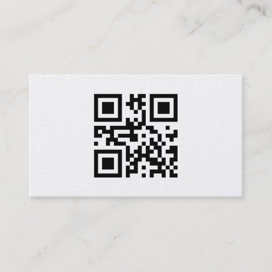 Minimalistic business card, platinum visitekaartje (Voorkant)