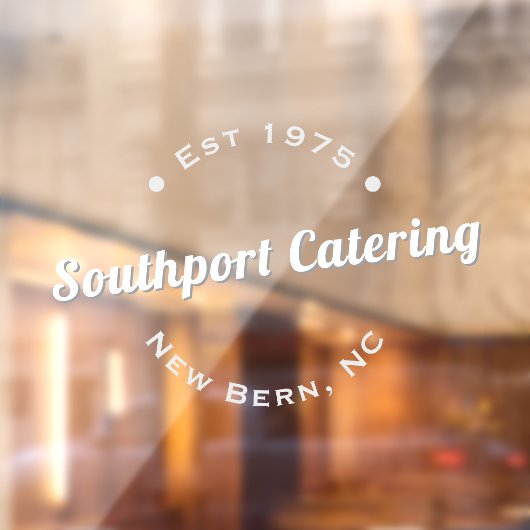 Minimalistic Circular Raamsticker (Vel 2)