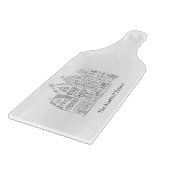 Minimalistic Elegant Canal Houses Lineart Snijplank (Hoek)