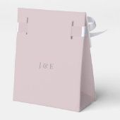 Minimalistic Elegant Typography Dusky Rose Bedankdoosjes (Achterkant)