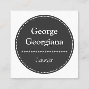 Minimalistic et carte de visite propre d'avocat