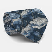 Minimalistic Mens Fashion Carnation Flower Stropdas (Opgerold)