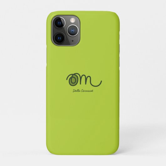 Minimalistic Om Handwritten Personalized Case-Mate iPhone Case (Achterkant)