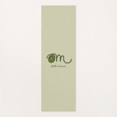 Minimalistic Om Handwritten Personalized Yoga Mat (Voorkant)