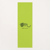 Minimalistic Om Handwritten Personalized Yoga Mat (Voorkant)