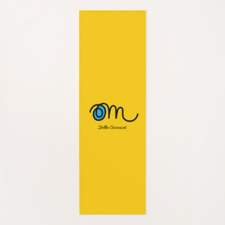 Minimalistic Om Handwritten Personalized Yoga Mat