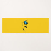 Minimalistic Om Handwritten Personalized Yoga Mat (Voorkant (horizontaal))