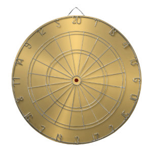 Minimalistic Slick Metallic Gold Texture Dartbord