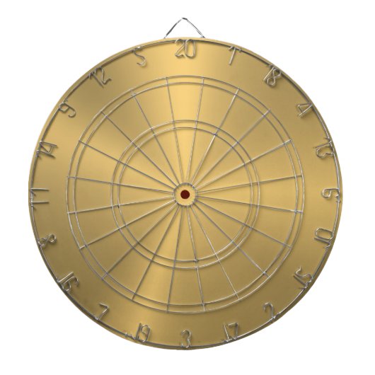 Minimalistic Slick Metallic Gold Texture Dartbord (Voorkant)