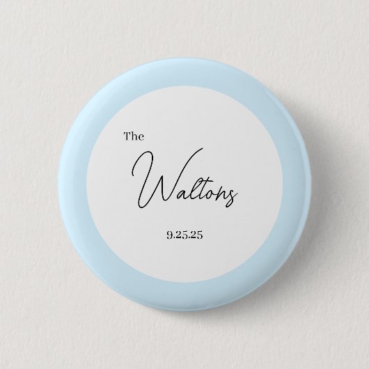Minimalistic Wedding Button (Voorkant)