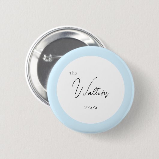 Minimalistic Wedding Button (Voorkant /achterkant)