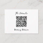 Minimalistic wedding informatiekaartje (Voorkant)