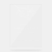 Minimalistic Welcome Unplugged Wedding Ceremony (Recto)