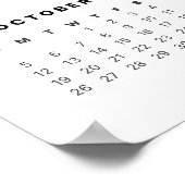 Minimalistisch 2025 Kalender Poster (Hoek)