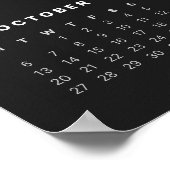 Minimalistisch 2025 Kalender Poster (Hoek)