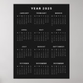 Minimalistisch 2025 Kalender Poster (Voorkant)