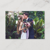 Minimalistisch 2 QR Weddenschap RSVP Details Foto  Informatiekaartje (Achterkant)