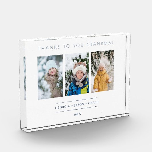 Minimalistisch 3 Foto's Collage Keepslag voor Fami (Links)