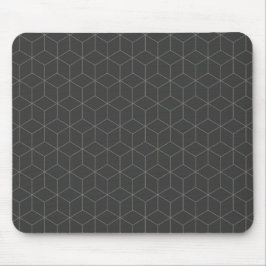 Minimalistisch 3D-kubuspatroon Muismat