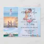 minimalistisch 4 foto's collage bruiloft (Voorkant)