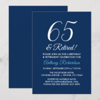 Minimalistisch 65 en Gepensioneerd Navy Blauwe Pen