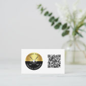 Minimalistisch aangepast elegant Golfmonogram Visitekaartje (Staand voorkant)