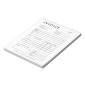 Minimalistisch aangepast kleine bedrijfsfactuurbed notitieblok (Gedraaid)