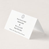 Minimalistisch aangepast Logo-label met buffetscho Kaart (Voorkant)