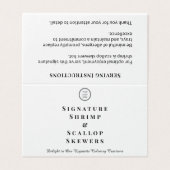 Minimalistisch aangepast Logo-label met buffetscho Kaart (Buitenkant ongevouwen)