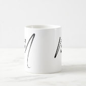 Minimalistisch aangepast script monogram koffiemok (Center)