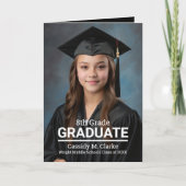 Minimalistisch aangepaste foto 8e rang Afstuderen (Voorkant)