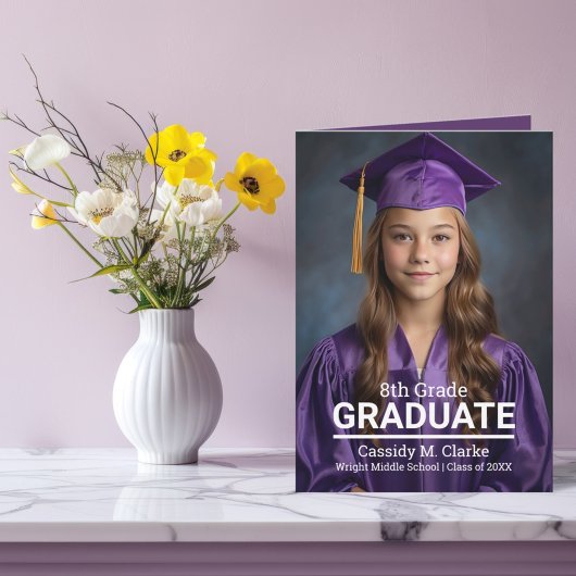 Minimalistisch aangepaste foto 8e rang Afstuderen