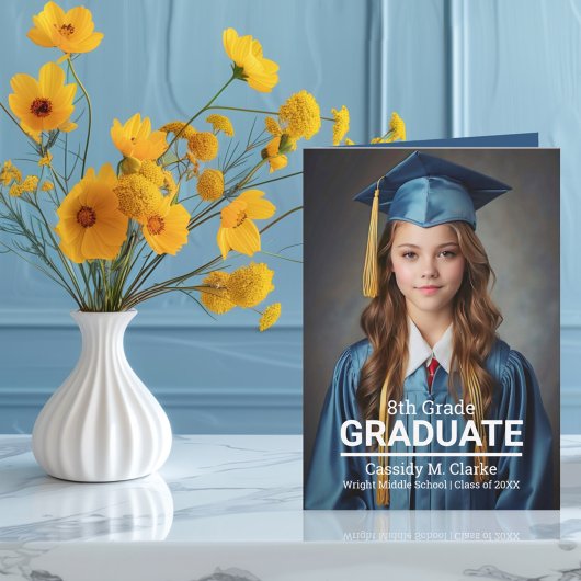 Minimalistisch aangepaste foto 8e rang Afstuderen