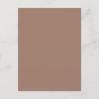 minimalistisch aards bruin Briefkaart