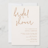 Minimalistisch aards Vrijgezellenfeest Kaart (Voorkant)