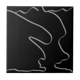 Minimalistisch abstract art. tegeltje