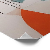 Minimalistisch Abstract Boho Woman Wall Art Poster (Hoek)