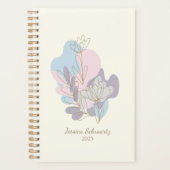 Minimalistisch Abstract deegboek op maat Planner (Voorkant)