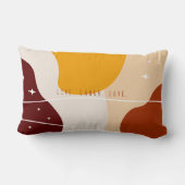 Minimalistisch Abstract geel Sinaasappel Kussen (Achterkant)