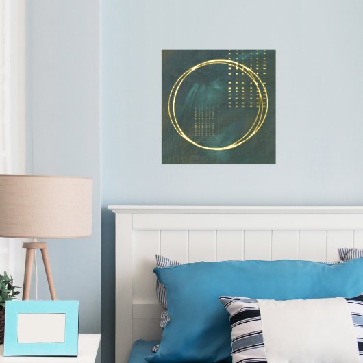 Minimalistisch Abstract goud met hep Folie Afdrukken (Insitu (Slaapkamer))