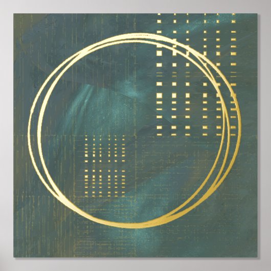Minimalistisch Abstract goud met hep Folie Afdrukken (Voorkant)