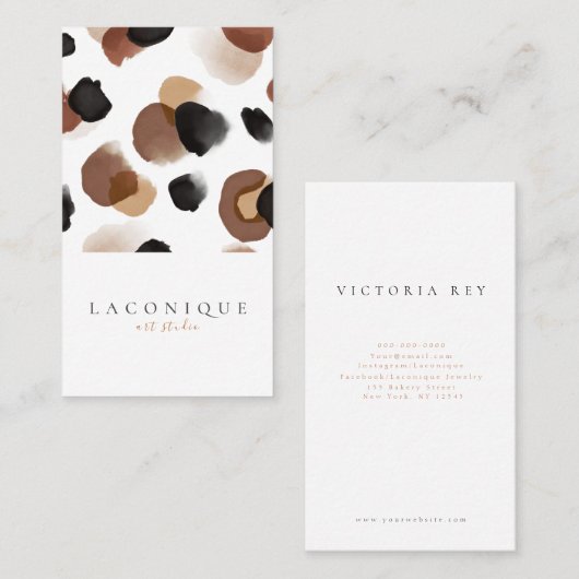 Minimalistisch | ABSTRACT | Lopard Visitekaartje (Voorkant / Achterkant)