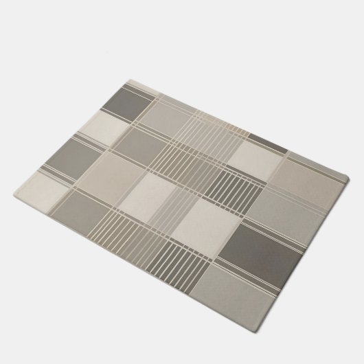 Minimalistisch Abstract met geometrisch patroon Deurmat (Schuin)