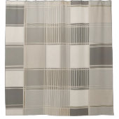 Minimalistisch Abstract met geometrisch patroon Douchegordijn (Voorkant)