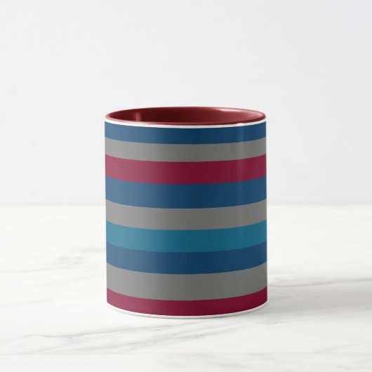 Minimalistisch abstract modern lijnenpatroon mok (Midden)