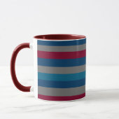 Minimalistisch abstract modern lijnenpatroon mok (Links)