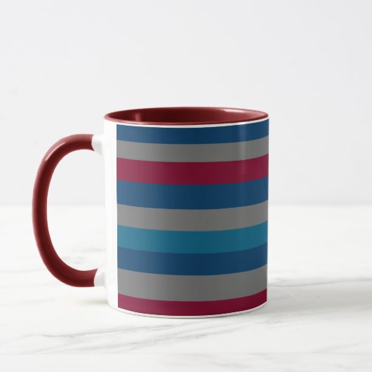 Minimalistisch abstract modern lijnenpatroon mok (Links)